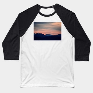 Alps Panorama / Swiss Artwork Photography Baseball T-Shirt